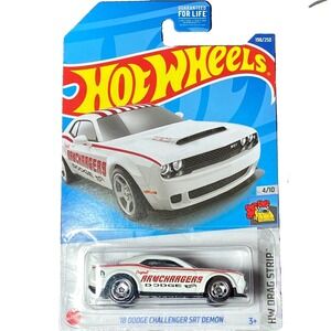 Hot Wheels '18 Dodge Challenger SRT Demon 198/250 HW Drag Strip 3/10 NIP 2022